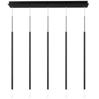 Viggo 32in. LED Chandelier Light 2700K/3000K/3500K/4000K in Black - PD-69405L2-BK