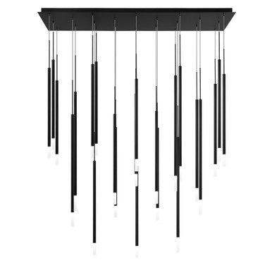 Viggo 32in. LED Chandelier Light 2700K/3000K/3500K/4000K in Black - PD-69423L-BK