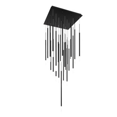 Viggo 32in. LED Chandelier Light 2700K/3000K/3500K/4000K in Black - PD-69425S-BK