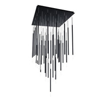 Viggo 32in. LED Chandelier Light 2700K/3000K/3500K/4000K in Black - PD-69441S-BK