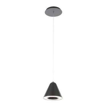 KONE 6in. LED Mini Pendant Light 3000K in Black