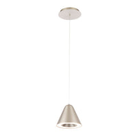 KONE 6in. LED Mini Pendant Light 3000K in Satin Nickel