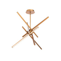 PARALLAX 29in. LED Chandelier Light 3000K in Aged Brass