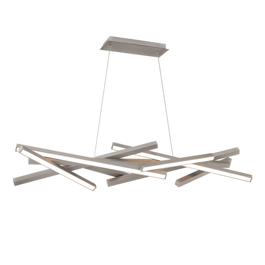 Parallax 42in. LED Linear Pendant 3000K in Brushed Nickel