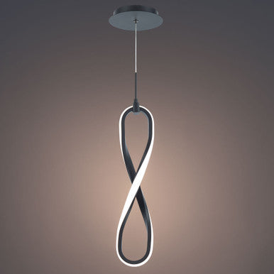Marise 21in. LED Mini Pendant Light 3000K in Black
