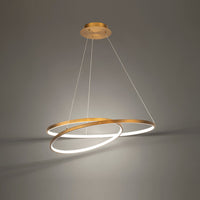 MARQUES 28in. LED Pendant Light 3000K in Aged Brass