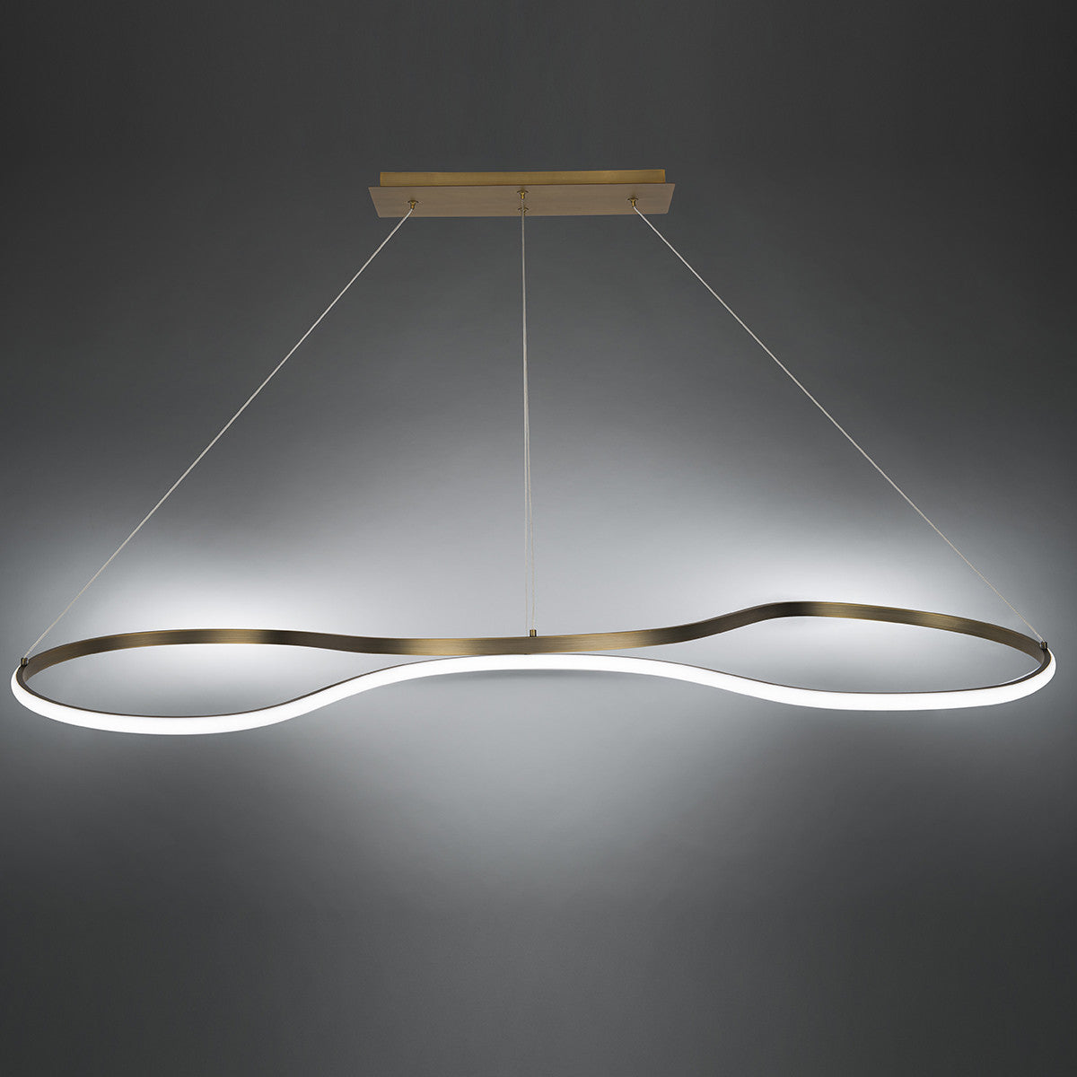 MARQUES 48in. LED Pendant Light 3000K in Aged Brass