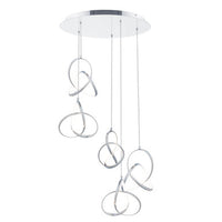 Vornado 7in. LED Chandelier Light 3000K in Chrome - PD-84905R-CH
