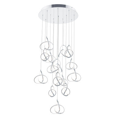Vornado 7in. LED Chandelier Light 3000K in Chrome - PD-84915R-CH