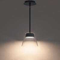 Chandra 8in. LED Mini Pendant Light 3000K in Black