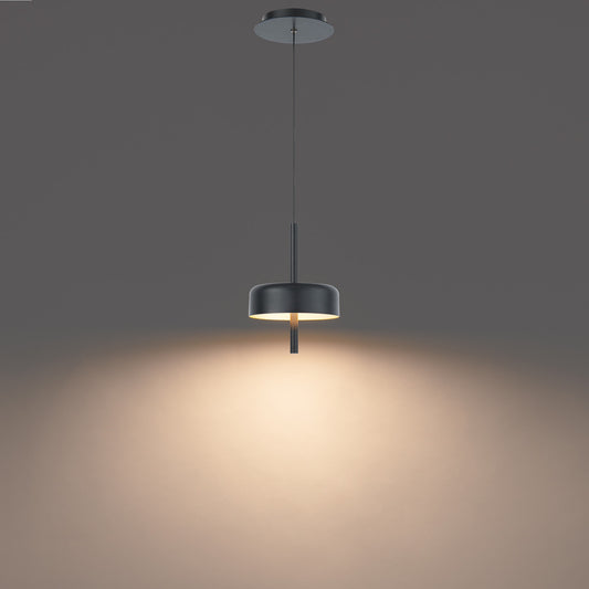 Pierce 10in. LED Mini Pendant Light 3000K in Black/Gold