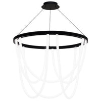 Margarite 36in. LED Chandelier Light 3000K in Black