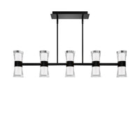 HOURGLASS 36IN LINEAR PENDANT 4CCT 2700K - PD-91536-27-BK