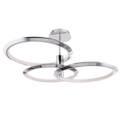 Solaris 40in. LED Pendant Light 3000K in Chrome