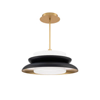 CAPULET 24in. PENDANT - PD406624-TWA-BK/GO