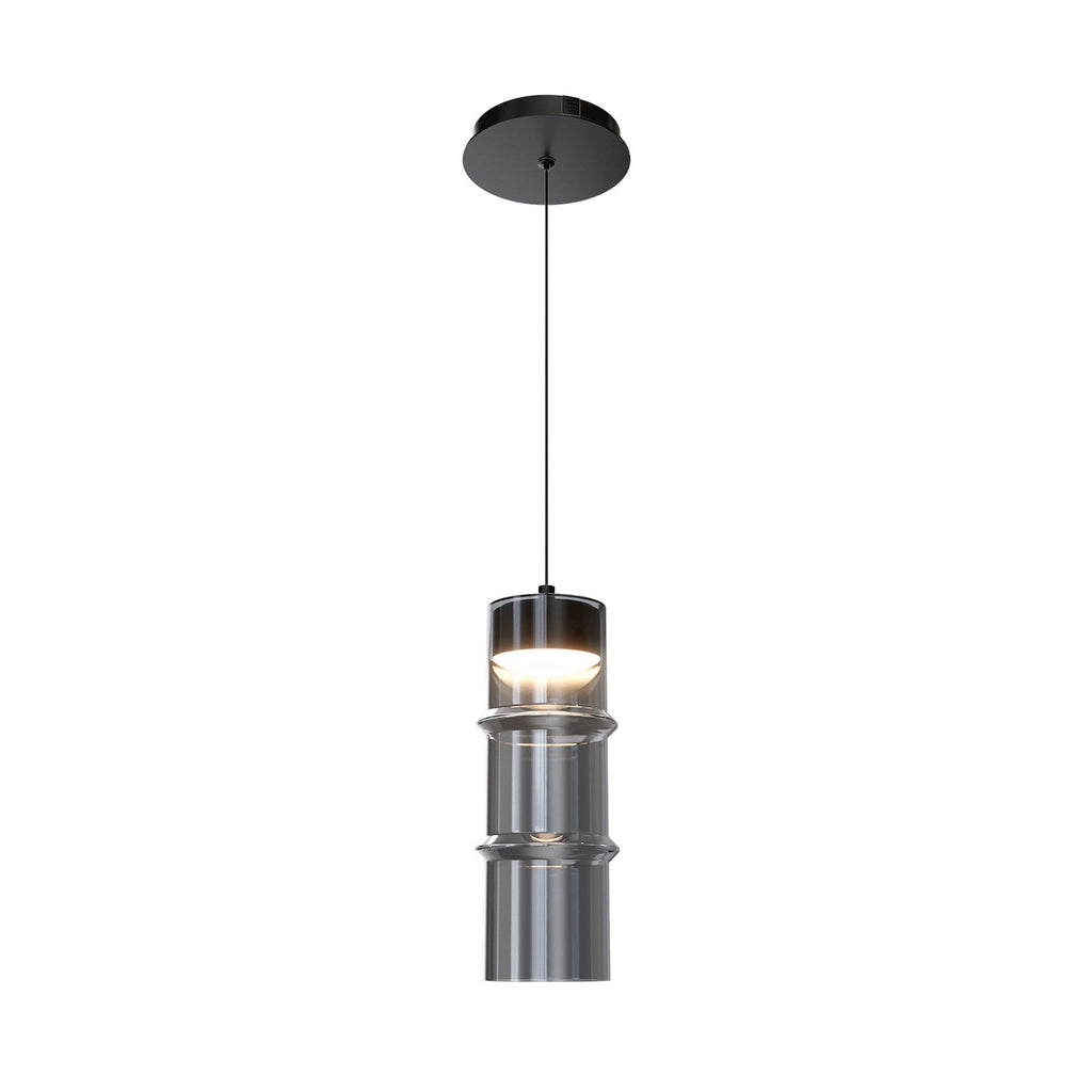 KANISTER 12in. MINI PENDANT WAC HOME - PD413612-TWA-BKSM