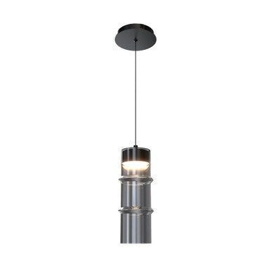 KANISTER 12in. MINI PENDANT WAC HOME - PD413612-TWA-BKSM