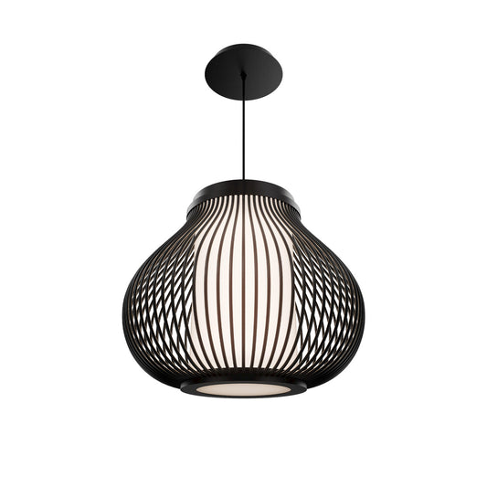 PORTOS 16in. OUTDOOR PENDANT 4CCT - PDW706616-BK