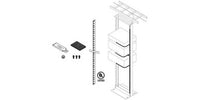 Vertical Rack Ground Bar Kit 78 in Length Tin Plated Copper - 40172-001