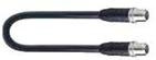 10 M CAT 6 PATCH CORD IND PUR JKT SHD 26-4 PR BLK M12-M12 LVL 3 -