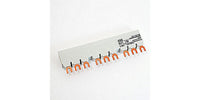 Fork Connection Busbar, 9 Poles, Fork, 3 Phase, 100A, Length 13mm - PS1-3-0-100