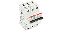 Miniature Circuit Breaker, Toggle Actuator, 8 A, 10 kA Capacity, Branch, Light Gray, 69 mm Dp, 88 mm Ht, Failsafe Bi-Directional Cylinder Lift Load - S203-K8