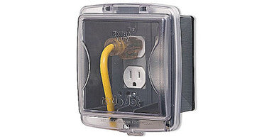 Weatherproof Cover, In-use Cover, 2, 6-5/8 in., 5-9/16 in., 2-7/8 in., Gray - 2CKPM-G