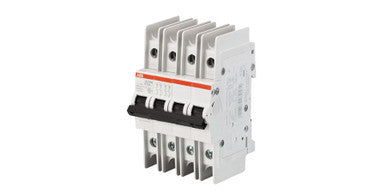 Miniature Circuit Breaker, Toggle Actuator, 15 A, 15 kA Capacity, Branch, 69 mm Dp, 111 mm Ht, Screw Line, DIN Rail, 4 Panel Space, 4P Pole, 96 VDC - SU204M-K15