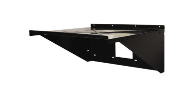 Equipment Shelf, Black, Steel, Wall Mount, Height 8-3/8 in. - AS18X16