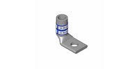 Compression Lug, Standard Barrel, Blue Color Code, Copper Conductor, 6 AWG, 24, Copper, 1 Hole, 1.19 in. Lg, 0.60 in. Wd, Peep Hole, 3/8 in. Stud - 54136UB