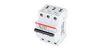 Miniature Circuit Breaker, Toggle Actuator, 32 A, 6 kA Capacity, Supplementary, Light Gray, 69 mm Dp, 88 mm Ht, DIN Rail, 3P Pole, Screw, 480Y/277 VAC - S203-K32