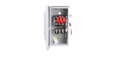 Safety Switch, 60 A, Number of Poles 3, Single Throw, Steel, Lug, Outdoor, 240 VAC - US2:GF322NR