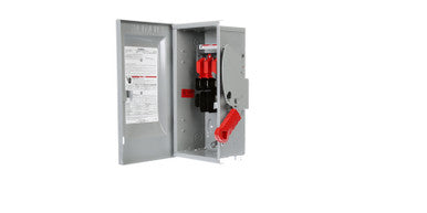 Safety Switch, 30 A, Number of Poles 3, Single Throw, 240 VAC - US2:HF321N