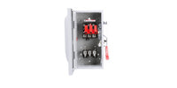 Safety Switch, 30 A, Number of Poles 3, Single Throw, 600 VAC - US2:HF361