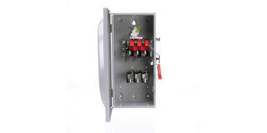 Safety Switch, 100 A, Number of Poles 3, Steel, Lug, 600 VAC - US2:HF363N