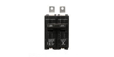 Molded-Case Circuit Breaker, Toggle Actuator, 25 A, BL-Frame, 10 kA Capacity, 4 in. Dp, 2 in. Ht, Lug Line, Lug Load, Panel, 2P Pole, Lug, 120/240 VAC - US2:B225