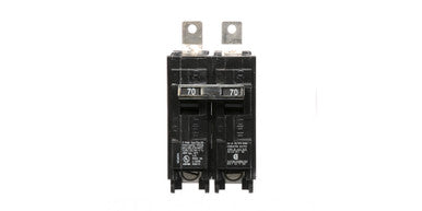 Molded-Case Circuit Breaker, Toggle Actuator, 70 A, BL-Frame, 10 kA Capacity, 3 in. Dp, 2 in. Ht, Lug Line, Lug Load, Panel, 2P Pole, Lug, 120/240 VAC - US2:B270