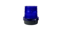 LED Strobe, Die-Cast Aluminum Base, Black/Blue, Polycarbonate Lens, 6-1/2 in. Dia, 7 in. H - 540-001