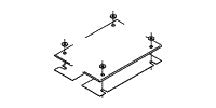 Insulator Kit, Rack Base, Grounding, Cable Runway - 10605-019