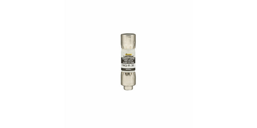 Current Limiting Fuse, 3 A, Ferrule, 3 A, Class CC, 200 kA, 1.5 in. Lg, Time Delay, 600 VAC, 300 VDC, 0.41 in. Wd, Rejection, Melamine, Panel - FNQ-R-3