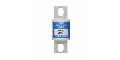 Current Limiting Fuse, 125 A, Bolted Blade, 125 A, 100 kA, 2.625 in. Lg, Fast Blow, 170 VDC, 1 in. Wd, Distribution, Non Indicating, Fiberglass - TPL-BE