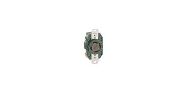 Locking Receptacle, 4 Wires, Black, 3 Poles, 30 A, Valox; Nylon; Brass; Ultramid, 480VAC - 2730