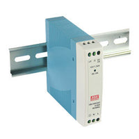 Power Supply, 12 VDC Input, 0.84 A, 47 to 63Hz, 10 W Power, Dimensions: LxWxH: 22.5 x 90 x 100mm - MDR-10-12