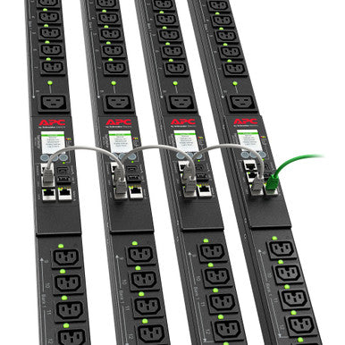 APC NetShelter Rack PDU, Switched, 0U, 5.0kW 200V and 208V 30A, (21) C13/C15 and (3) C19/C21 outlets - APDU9941