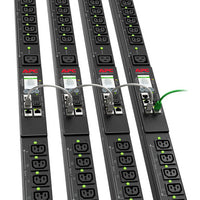 APC NetShelter Rack PDU, Switched, 0U, 5.0kW 200V and 208V 30A, (21) C13/C15 and (3) C19/C21 outlets - APDU9941