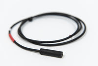 Thermistor Sensor, Red, 1.16 in. Lg, Stainless Steel, 38 in. Cable, 0 to 105 C, 0.3 in. Wd - M-001-0087