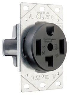 Single Dryer, 30A, 125/250V, 3P, 4W - 3864