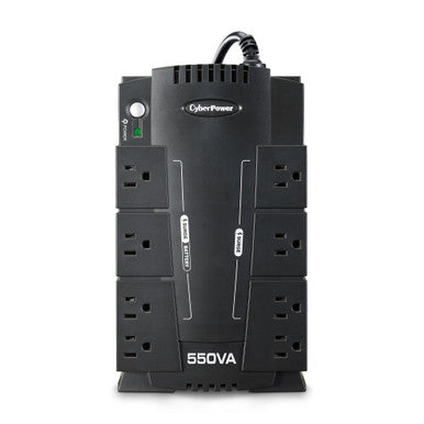 Compact Standby with GreenPower UPS and Surge Protection, 500 VA, 330 W, 8 Rcpt, PhonFAModem - CP550SLG