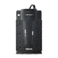 Compact Standby with GreenPower UPS and Surge Protection, 500 VA, 330 W, 8 Rcpt, PhonFAModem - CP550SLG