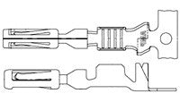 Automotive Crimp Terminal, 20 AWG, 16 AWG, Non-Insulated, 250 VADC, -40 to +125C, Gold-Plated - 770520-3